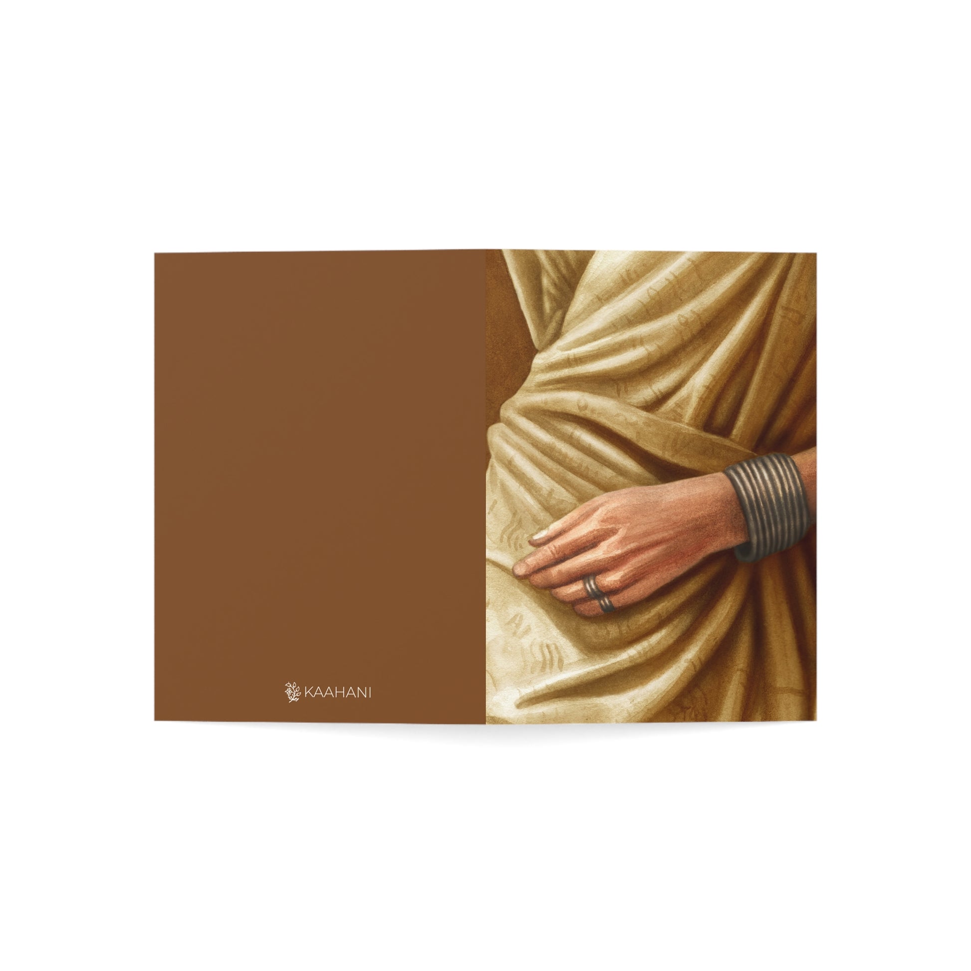 Sari Draping Greeting Cards
