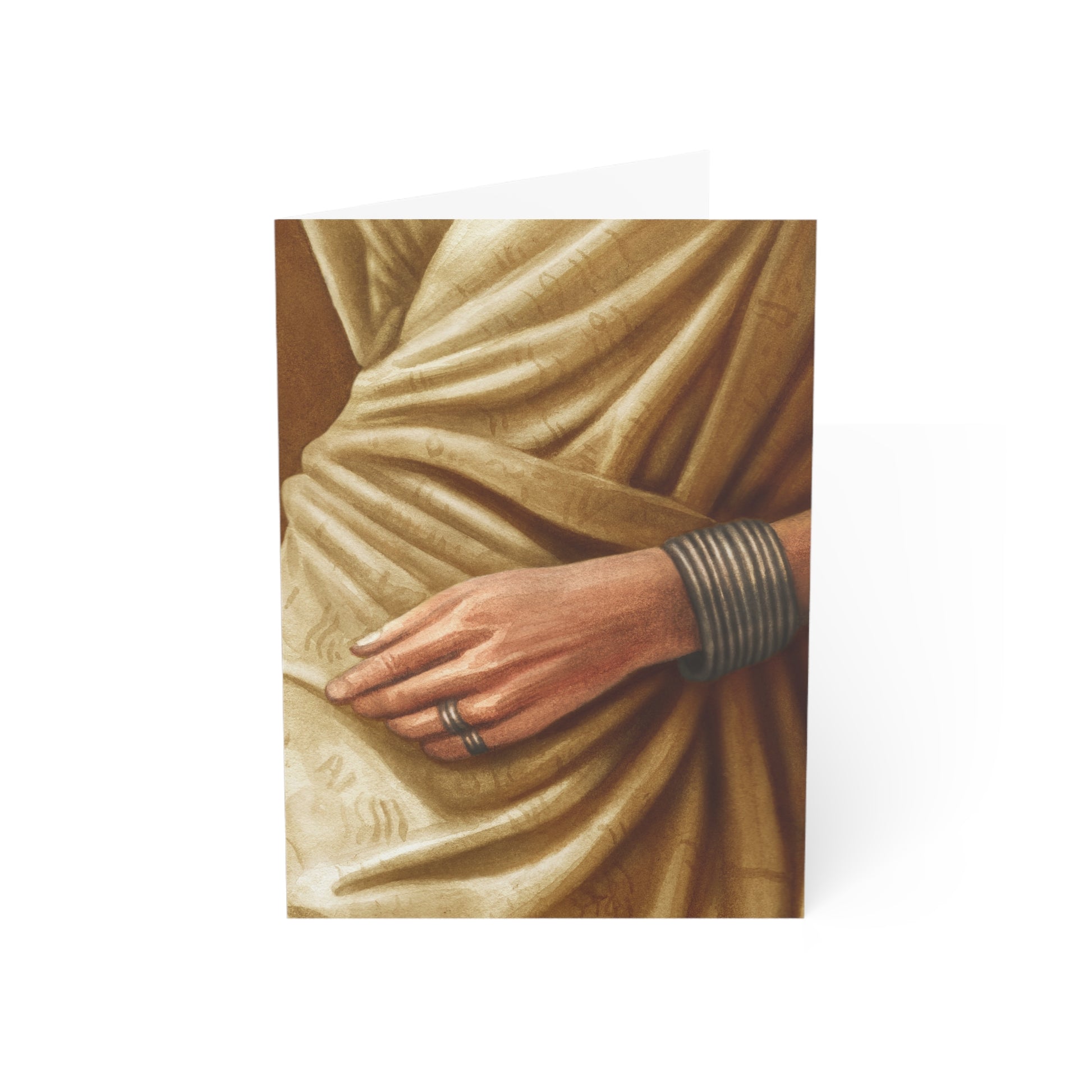 Sari Draping Greeting Cards