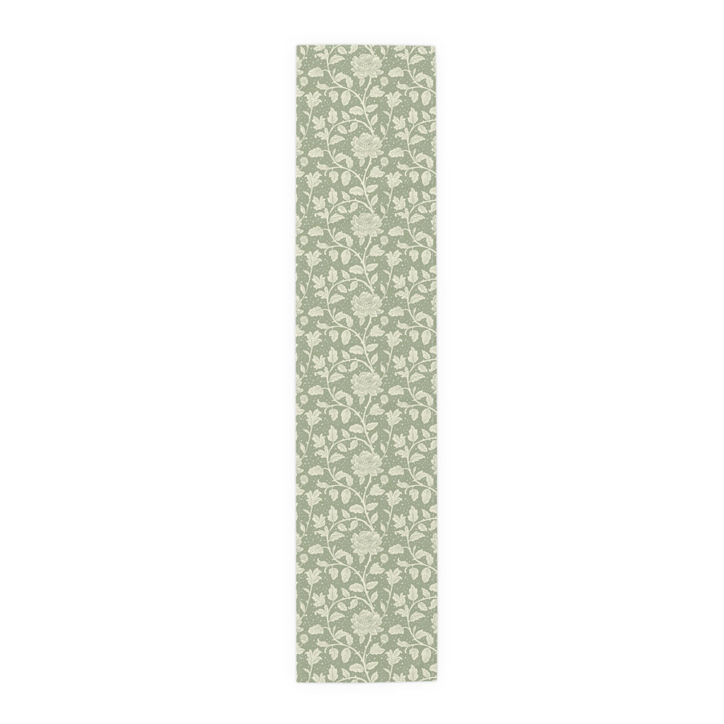 Sage Cotton Table Runner