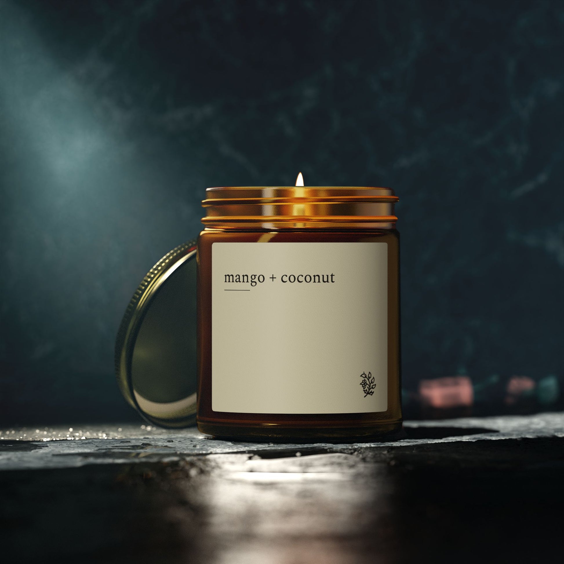 Mango & Coconut Scented Candle (4oz & 9oz)