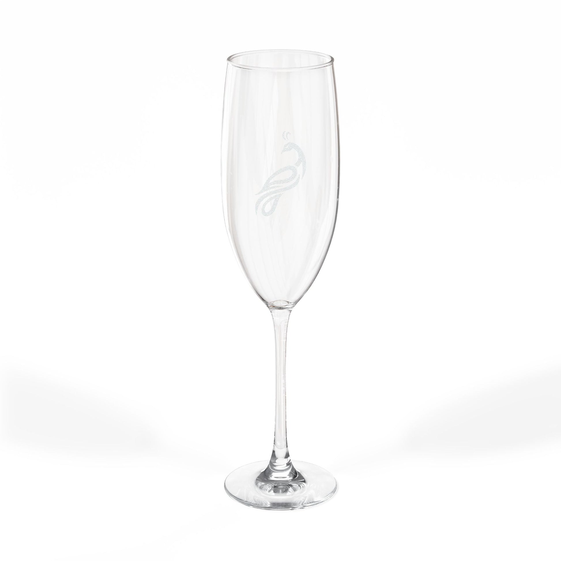 Peacock Champagne Glass