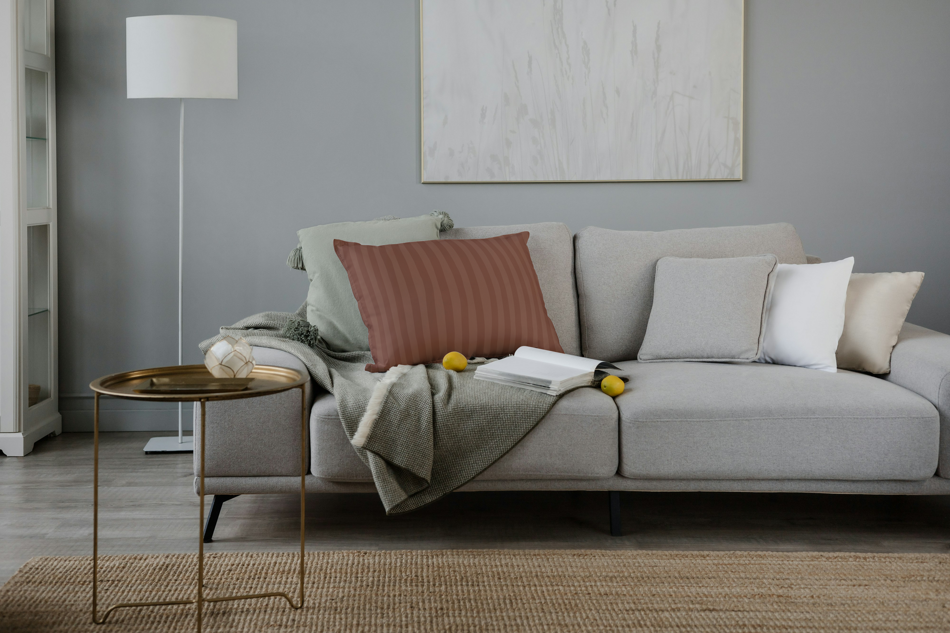 Striped Cotton Pillow Sham