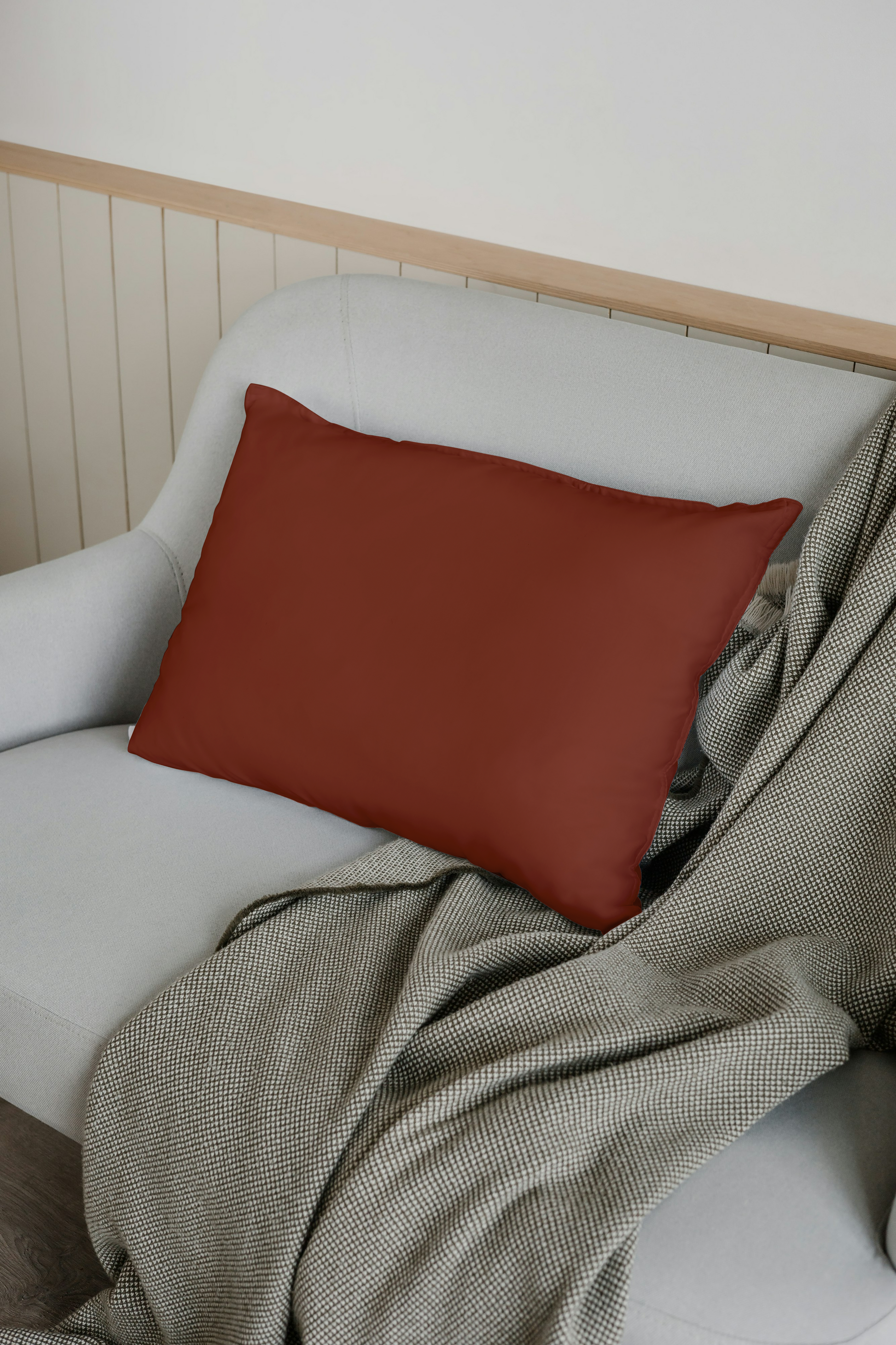 Maroon Cotton Pillow Sham