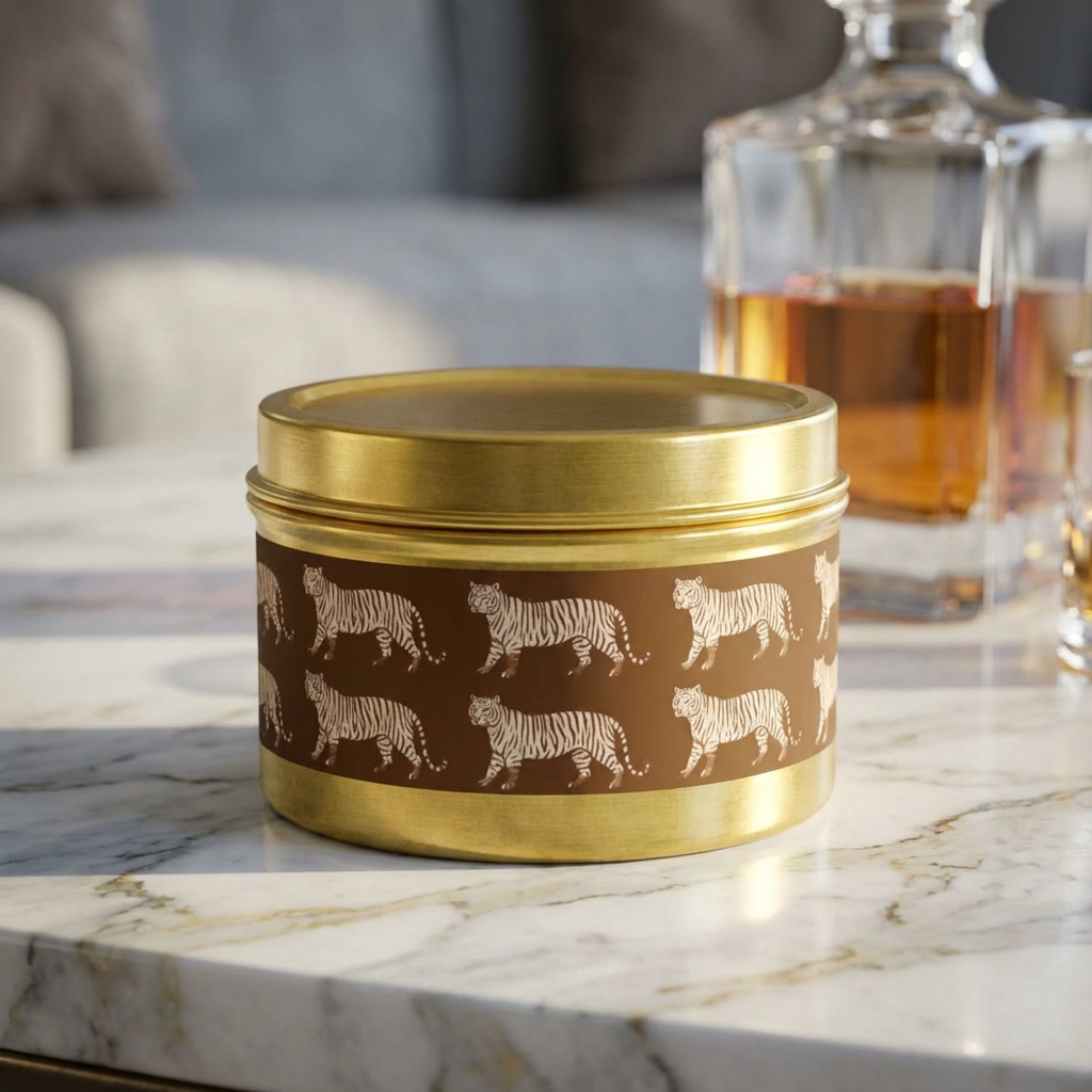 Tiger Tin Candle