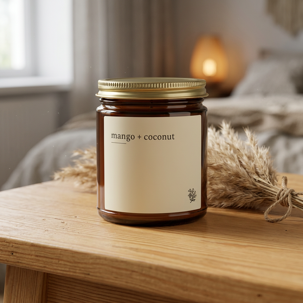 Mango & Coconut Scented Candle (4oz & 9oz)