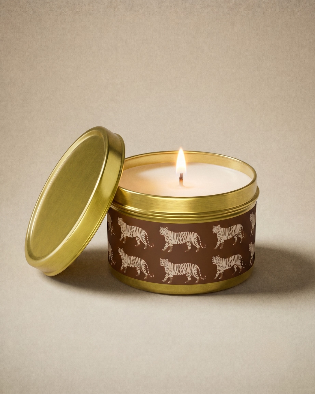 Tiger Tin Candle
