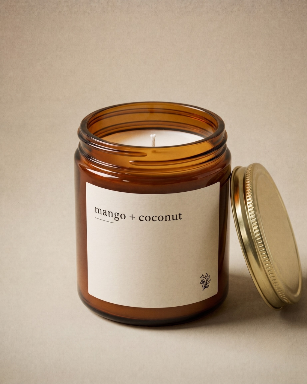 Mango & Coconut Scented Candle (4oz & 9oz)