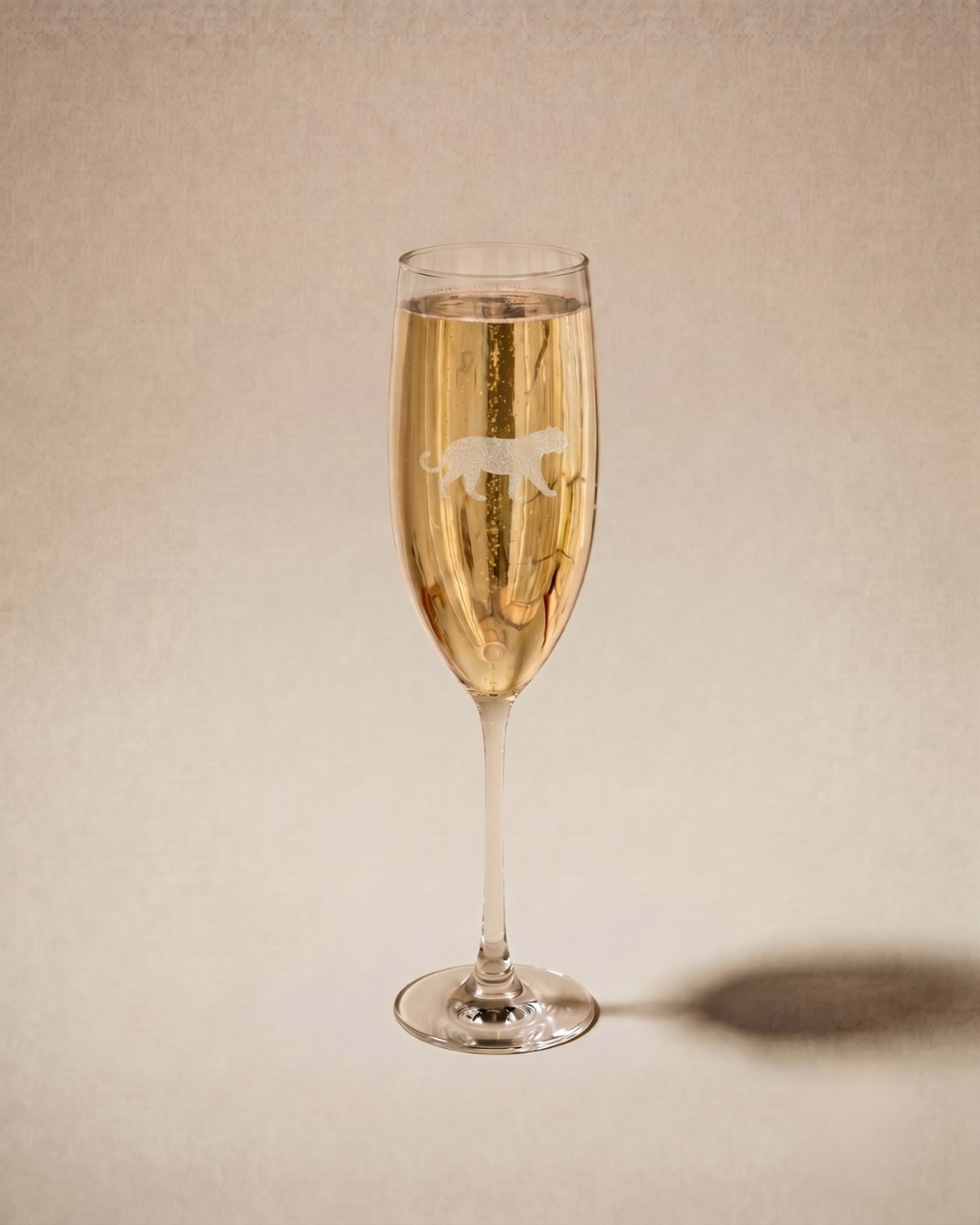 Tiger Champagne Glass