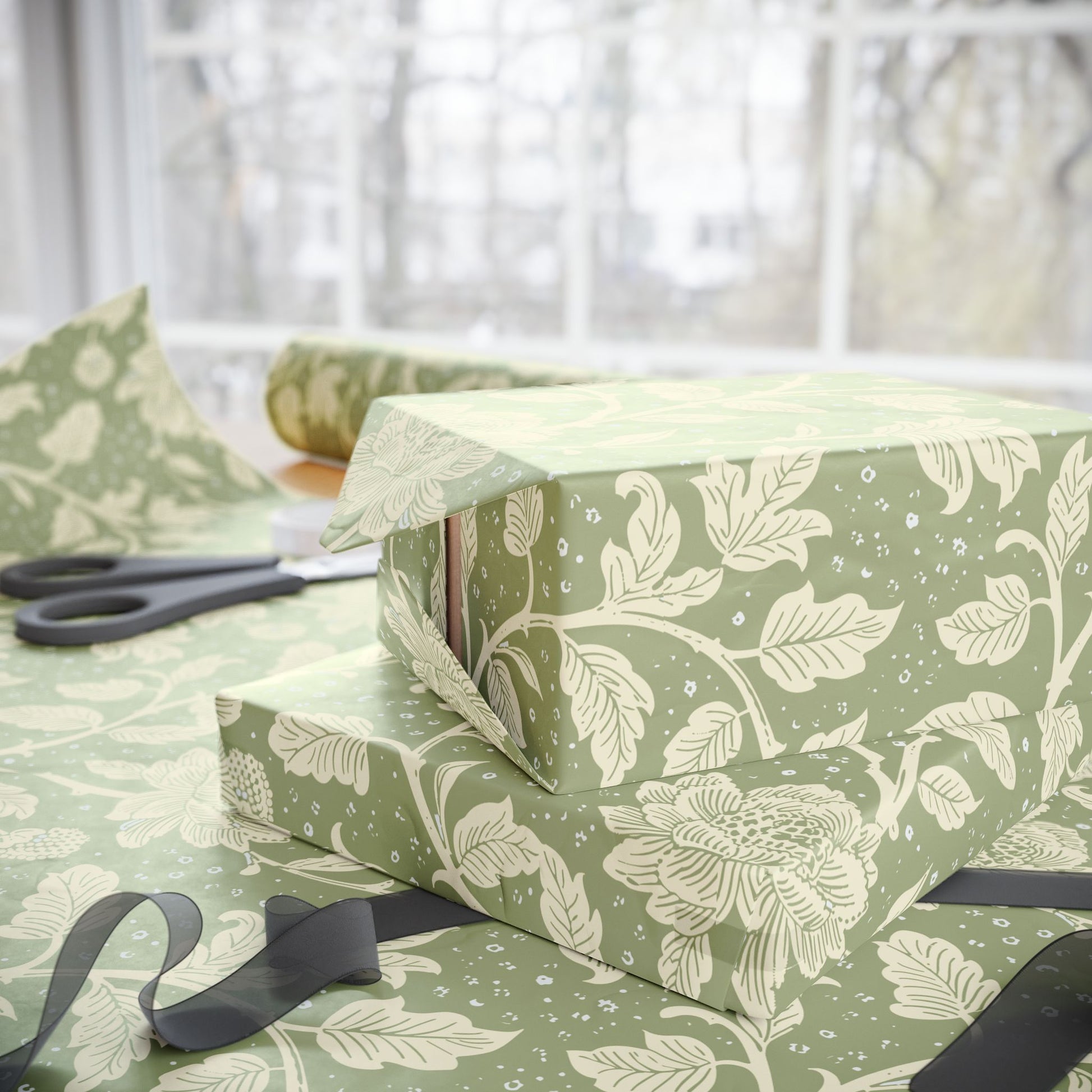 Sage Artisanal Wrapping Paper
