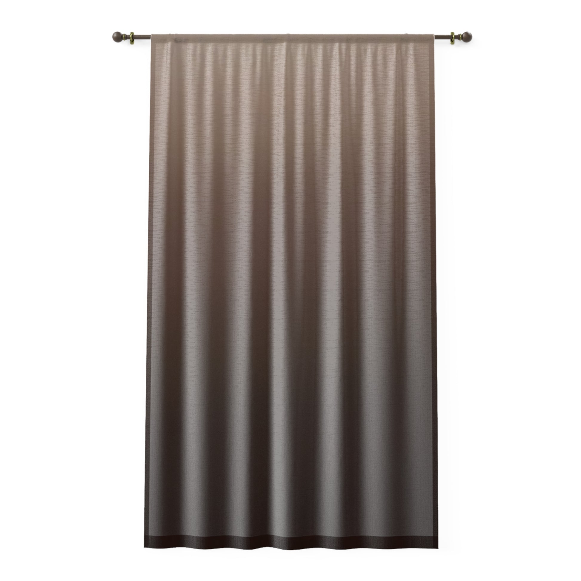 Cocoa Sheer Curtain