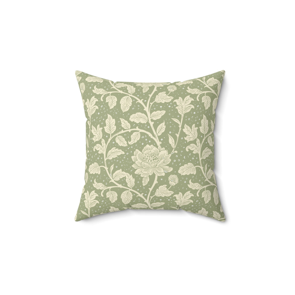Sage Faux Suede Square Pillow